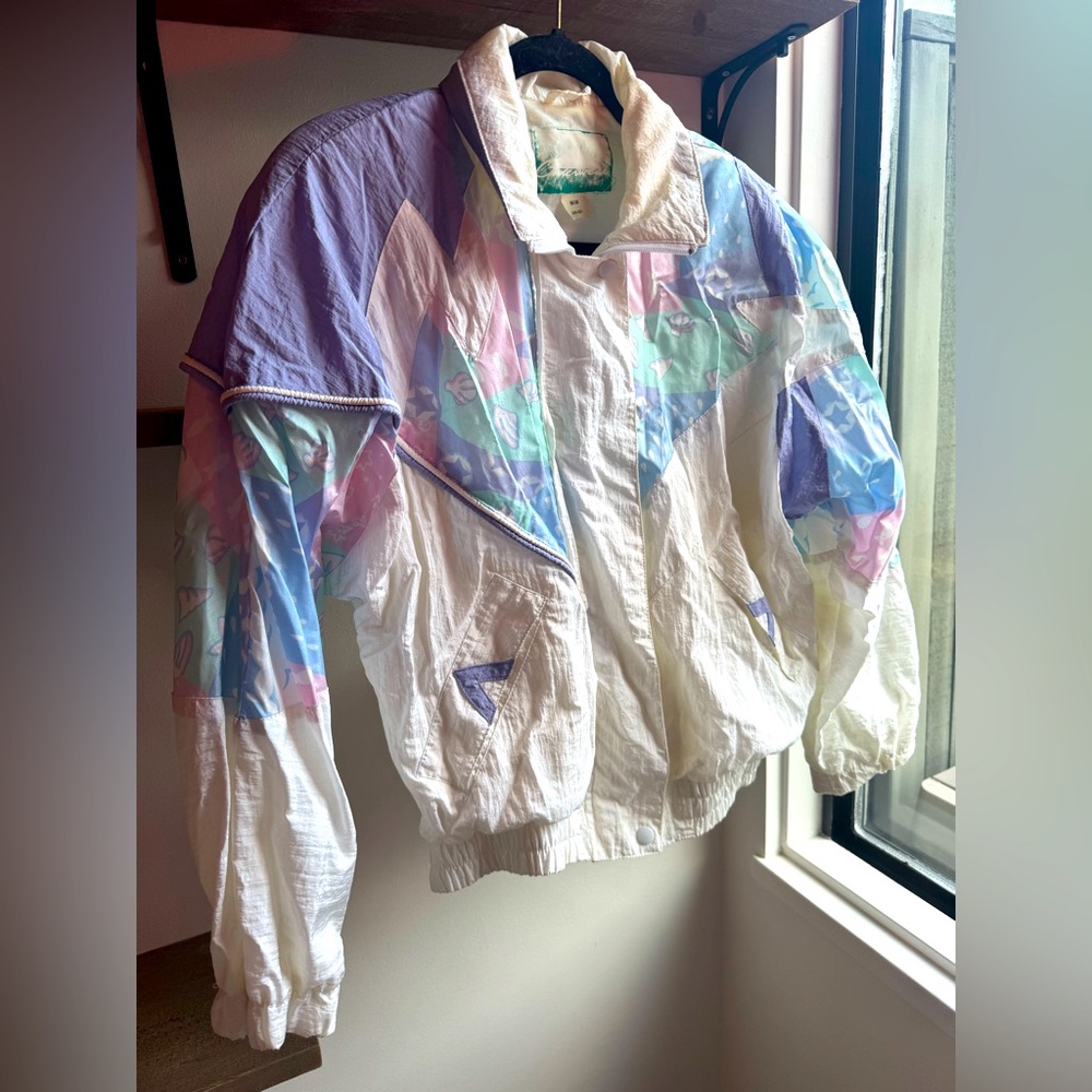 Vintage Multicolor Windbreaker Jacket